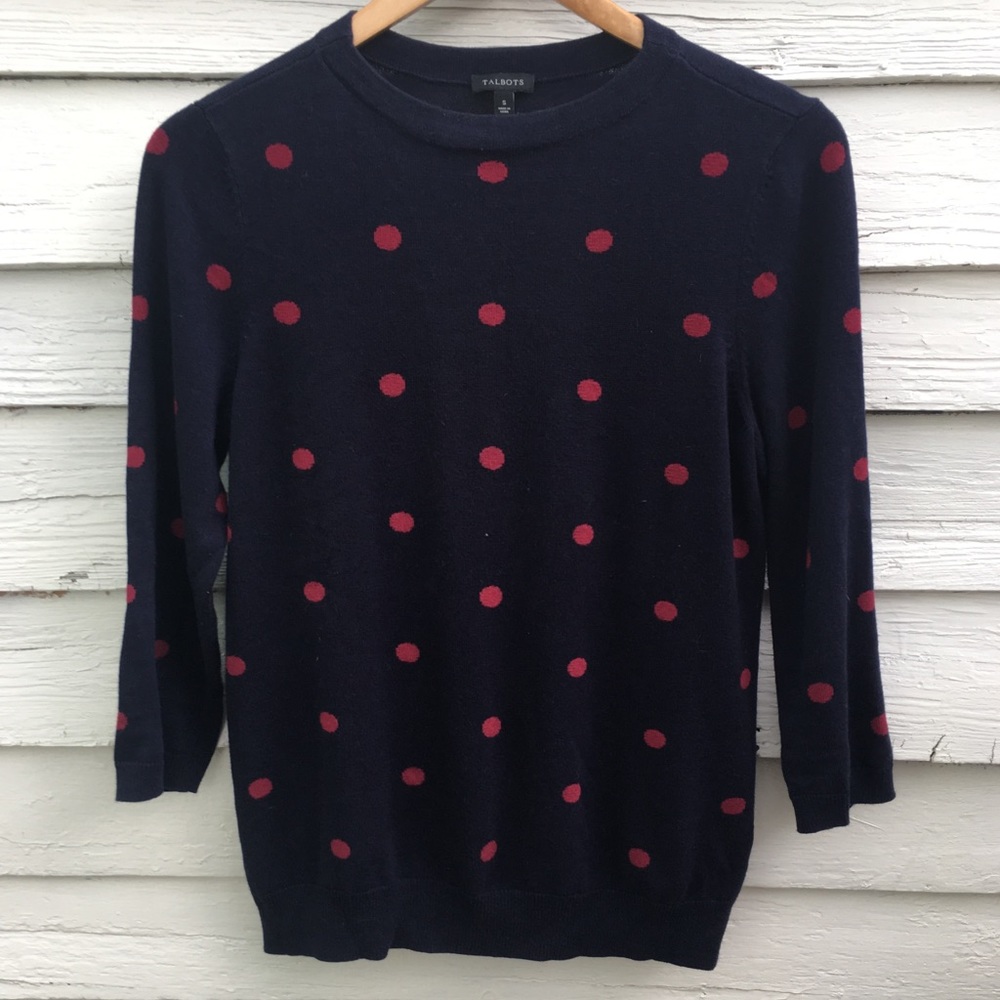 Talbots sz S Polkadot sweater